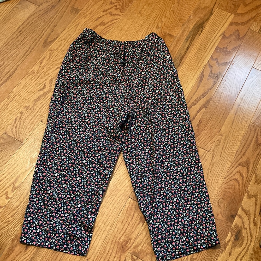 90s vintage Casual Corner flower floral wide leg comfy pants fun cottage core 8